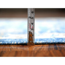 Load image into Gallery viewer, 2&#39;7&quot;x11&#39;8&quot; True Blue, Hand Knotted All Wool, Vegetable Dyes, Mahal All Over Design, Peshawar Runner Oriental Rug FWR533304