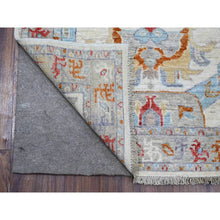 Load image into Gallery viewer, 2&#39;6&quot;x12&#39;4&quot; Snowbound White, Ancient North West Persian Design, Aryana Collection, Vegetable Dyes, Hand Spun Wool, Hand Knotted, Runner Oriental Rug FWR533334