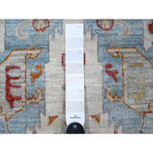 Load image into Gallery viewer, 2&#39;6&quot;x12&#39;4&quot; Snowbound White, Ancient North West Persian Design, Aryana Collection, Vegetable Dyes, Hand Spun Wool, Hand Knotted, Runner Oriental Rug FWR533334