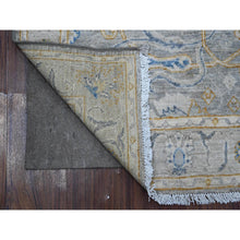 Load image into Gallery viewer, 2&#39;8&quot;x7&#39;10&quot; Pail Gray, Afghan Peshawar All Over Design, Densely Woven, Natural Dyes, Hand Knotted Extra Soft Wool, Runner Oriental Rug FWR533388