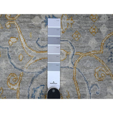 Load image into Gallery viewer, 2&#39;8&quot;x7&#39;10&quot; Pail Gray, Afghan Peshawar All Over Design, Densely Woven, Natural Dyes, Hand Knotted Extra Soft Wool, Runner Oriental Rug FWR533388