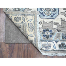 Load image into Gallery viewer, 2&#39;5&quot;x10&#39;8&quot; Repose Gray, Denser Weave, Karajeh Design North West Persian, Peshawar Fine Aryana Collection, Hand Knotted All Wool, Natural Dyes, Runner Oriental Rug FWR533394