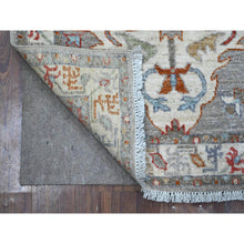 Load image into Gallery viewer, 2&#39;5&quot;x7&#39;8&quot; Galactic Tint Gray, Densely Woven Fine Aryana With Ancient North West Persian Design, Hand Knotted And Velvety Wool, Vegetable Dyes, Runner Oriental Rug FWR533406