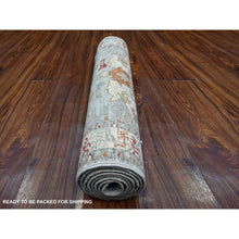 Load image into Gallery viewer, 2&#39;5&quot;x7&#39;8&quot; Galactic Tint Gray, Densely Woven Fine Aryana With Ancient North West Persian Design, Hand Knotted And Velvety Wool, Vegetable Dyes, Runner Oriental Rug FWR533406