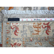 Load image into Gallery viewer, 2&#39;5&quot;x7&#39;8&quot; Galactic Tint Gray, Densely Woven Fine Aryana With Ancient North West Persian Design, Hand Knotted And Velvety Wool, Vegetable Dyes, Runner Oriental Rug FWR533406