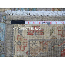 Load image into Gallery viewer, 2&#39;6&quot;x6&#39; Binary Star Gray, Fine Aryana Collection, Hand Knotted North West Persian Design, Vegetable Dyes, Natural Wool, Short Runner Oriental Rug FWR533430