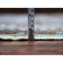 Load image into Gallery viewer, 8&#39;3&quot;x9&#39;8&quot; Lagoon Blue, Afghan Super Kazak With All Over Motifs, Vegetable Dyes, Hand Knotted, Soft And Vibrant Wool, Oriental Rug FWR533478