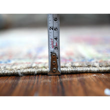 Load image into Gallery viewer, 4&#39;1&quot;x11&#39;8&quot; Magnet Gray, Aryana Collection, Ziegler Mahal Design with Colorful Medallions, Vegetable Dyes, Hand Knotted, Natural Wool, Wide Runner Oriental Rug FWR533640
