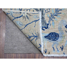 Load image into Gallery viewer, 6&#39;x8&#39;5&quot; Grandma Gray, Afghan Peshawar With Birds Of Paradise, Hand Knotted Tree Of Life, Natural Dyes, 100% Wool, Oriental Rug FWR533670