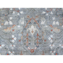 Load image into Gallery viewer, 9&#39;2&quot;x12&#39; Parma Gray, Fine Aryana Heriz All Over Design, Soft And Vibrant Wool, Natural Dyes, Peshawar Hand Knotted Oriental Rug FWR533730