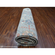 Load image into Gallery viewer, 9&#39;2&quot;x12&#39; Parma Gray, Fine Aryana Heriz All Over Design, Soft And Vibrant Wool, Natural Dyes, Peshawar Hand Knotted Oriental Rug FWR533730