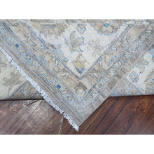 Load image into Gallery viewer, 9&#39;x11&#39;10&quot; Dovetail Gray, Soft Wool, Natural Dyes, Densely Woven Fine Peshawar All Over Mahal Design, Hand Knotted Oriental Rug FWR533748