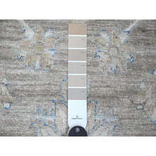 Load image into Gallery viewer, 9&#39;x11&#39;10&quot; Dovetail Gray, Soft Wool, Natural Dyes, Densely Woven Fine Peshawar All Over Mahal Design, Hand Knotted Oriental Rug FWR533748