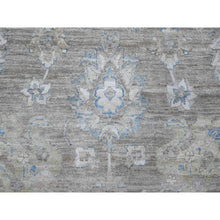 Load image into Gallery viewer, 9&#39;x11&#39;10&quot; Dovetail Gray, Soft Wool, Natural Dyes, Densely Woven Fine Peshawar All Over Mahal Design, Hand Knotted Oriental Rug FWR533748