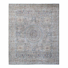 Load image into Gallery viewer, 8&#39;3&quot;x10&#39; Moonquake Gray, Velvety Wool, Aryana Collection, Hand Knotted Pre Historic 14th Century Influence Mamluk, Vegetable Dyes, Central Medallion Design, Oriental Rug FWR533772