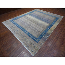 Load image into Gallery viewer, 9&#39;1&quot;x11&#39;8&quot; Mindful Gray, Fine Kashkuli Gabbeh With Small Animals Figurines, Hand Knotted Natural Wool, Vegetable Dyes, Oriental Rug FWR533850