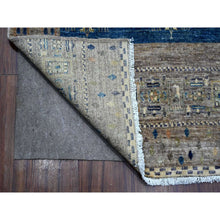 Load image into Gallery viewer, 9&#39;1&quot;x11&#39;8&quot; Mindful Gray, Fine Kashkuli Gabbeh With Small Animals Figurines, Hand Knotted Natural Wool, Vegetable Dyes, Oriental Rug FWR533850