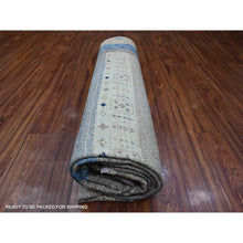 Load image into Gallery viewer, 9&#39;1&quot;x11&#39;8&quot; Mindful Gray, Fine Kashkuli Gabbeh With Small Animals Figurines, Hand Knotted Natural Wool, Vegetable Dyes, Oriental Rug FWR533850