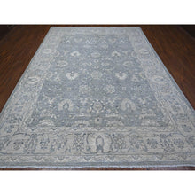 Load image into Gallery viewer, 8&#39;9&quot;x11&#39;6&quot; Lazy Gray, Hand Knotted Shiny Wool, Natural Dyes, Fine Silver Wash Peshawar All Over Design, Oriental Rug FWR533892