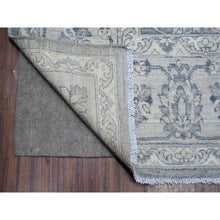 Load image into Gallery viewer, 8&#39;9&quot;x11&#39;6&quot; Lazy Gray, Hand Knotted Shiny Wool, Natural Dyes, Fine Silver Wash Peshawar All Over Design, Oriental Rug FWR533892