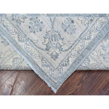 Load image into Gallery viewer, 8&#39;9&quot;x11&#39;6&quot; Lazy Gray, Hand Knotted Shiny Wool, Natural Dyes, Fine Silver Wash Peshawar All Over Design, Oriental Rug FWR533892