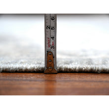 Load image into Gallery viewer, 8&#39;9&quot;x11&#39;6&quot; Lazy Gray, Hand Knotted Shiny Wool, Natural Dyes, Fine Silver Wash Peshawar All Over Design, Oriental Rug FWR533892