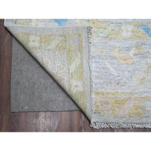 Load image into Gallery viewer, 8&#39;10&quot;x11&#39;7&quot; Cloud Gray, Wool Weft, Natural Dyes, All Over Rural Elements Design, Hand Knotted, Afghan Angora Oushak, Oriental Rug FWR533940