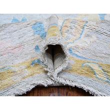 Load image into Gallery viewer, 8&#39;10&quot;x11&#39;7&quot; Cloud Gray, Wool Weft, Natural Dyes, All Over Rural Elements Design, Hand Knotted, Afghan Angora Oushak, Oriental Rug FWR533940