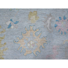 Load image into Gallery viewer, 8&#39;10&quot;x11&#39;7&quot; Cloud Gray, Wool Weft, Natural Dyes, All Over Rural Elements Design, Hand Knotted, Afghan Angora Oushak, Oriental Rug FWR533940