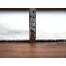 Load image into Gallery viewer, 8&#39;10&quot;x11&#39;7&quot; Cloud Gray, Wool Weft, Natural Dyes, All Over Rural Elements Design, Hand Knotted, Afghan Angora Oushak, Oriental Rug FWR533940