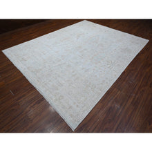 Load image into Gallery viewer, 9&#39;x11&#39;10&quot; Medium Gray, Wool Weft, Vegetable Dyes, Hand Knotted, Village Medallions All Over Design, Afghan Angora Oushak, Oriental Rug FWR533946