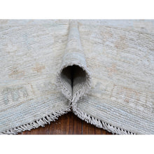Load image into Gallery viewer, 9&#39;x11&#39;10&quot; Medium Gray, Wool Weft, Vegetable Dyes, Hand Knotted, Village Medallions All Over Design, Afghan Angora Oushak, Oriental Rug FWR533946
