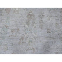 Load image into Gallery viewer, 9&#39;x11&#39;10&quot; Medium Gray, Wool Weft, Vegetable Dyes, Hand Knotted, Village Medallions All Over Design, Afghan Angora Oushak, Oriental Rug FWR533946
