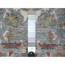 Load image into Gallery viewer, 2&#39;6&quot;x7&#39;10&quot; Koala Gray With Pure White, Natural Dyes, Fine Aryana North West Persian Design, Hand Knotted, All Wool, Runner Oriental Rug FWR534258