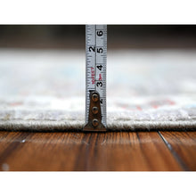 Load image into Gallery viewer, 2&#39;6&quot;x7&#39;10&quot; Koala Gray With Pure White, Natural Dyes, Fine Aryana North West Persian Design, Hand Knotted, All Wool, Runner Oriental Rug FWR534258