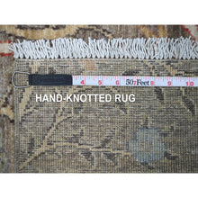 Load image into Gallery viewer, 3&#39;1&quot;x5&#39;1&quot; Elephant Gray, Afghan Peshawar With Birds of Paradise Design, Vegetable Dyes, Hand Knotted, Soft and Velvety Wool, Oriental Rug FWR534360