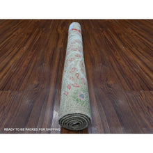 Load image into Gallery viewer, 3&#39;2&quot;x4&#39;10&quot; Trout Gray, Hand Knotted Vegetable Dyes, Natural Wool, Tree Of Life, Birds of Paradise Design, Afghan Peshawar Oriental Rug FWR534372