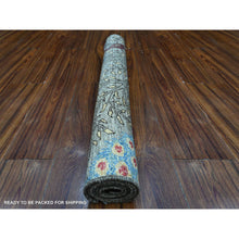 Load image into Gallery viewer, 3&#39;1&quot;x4&#39;8&quot; Thunder Gray, Vegetable Dyes, 100% Wool, Birds of Paradise Tree of Life Afghan Peshawar, Hand Knotted, Oriental Rug FWR534378