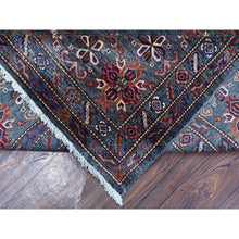 Load image into Gallery viewer, 9&#39;x12&#39;1&quot; Iron Frost Gray, Pure Wool Hand Knotted Afghan Super Kazak, Natural Dyes, Tribal And Geometric Pattern Oriental Rug FWR534504