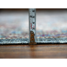 Load image into Gallery viewer, 9&#39;x12&#39;1&quot; Iron Frost Gray, Pure Wool Hand Knotted Afghan Super Kazak, Natural Dyes, Tribal And Geometric Pattern Oriental Rug FWR534504