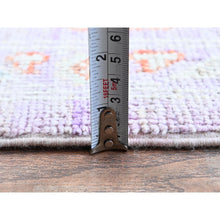 Load image into Gallery viewer, 8&#39;x10&#39; Lavender Purple, Afghan Oushak with Colorful Leaf Design, Supple Collection, Hand Knotted, Soft and Lush Pile, Pure Wool, Densely Woven, Oriental Rug FWR5340