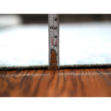 Load image into Gallery viewer, 6&#39;2&quot;x8&#39;10&quot; Argentina Blue, Natural Dyes With All Over Rural Floral Design, Hand Knotted Angora Oushak, Wool Weft, Oriental Rug FWR534720