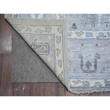 Load image into Gallery viewer, 6&#39;3&quot;x8&#39;10&quot; Heavenly Gray, Extra Soft Wool Weft, Hand Knotted, Natural Dyes, Afghan Angora Oushak With Willow And Cypress Tree Design, Oriental Rug FWR534732