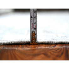 Load image into Gallery viewer, 6&#39;3&quot;x8&#39;10&quot; Heavenly Gray, Extra Soft Wool Weft, Hand Knotted, Natural Dyes, Afghan Angora Oushak With Willow And Cypress Tree Design, Oriental Rug FWR534732