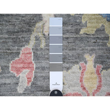 Load image into Gallery viewer, 6&#39;x8&#39;8&quot; Nevada Gray, Afghan Angora Oushak, Hand Knotted, Vegetable Dyes, Wool Foundation, Large Rural Medallions All Over Design, Oriental Rug FWR534744