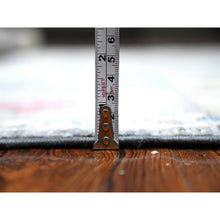 Load image into Gallery viewer, 6&#39;x8&#39;8&quot; Nevada Gray, Afghan Angora Oushak, Hand Knotted, Vegetable Dyes, Wool Foundation, Large Rural Medallions All Over Design, Oriental Rug FWR534744