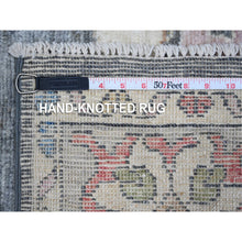 Load image into Gallery viewer, 6&#39;x8&#39;8&quot; Nevada Gray, Afghan Angora Oushak, Hand Knotted, Vegetable Dyes, Wool Foundation, Large Rural Medallions All Over Design, Oriental Rug FWR534744