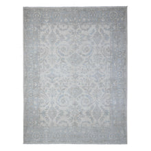 Load image into Gallery viewer, 8&#39;10&quot;x11&#39;7&quot; Egg White, Ziegler Mahal Design White Wash Peshawar, Hand Knotted, Natural Dyes, 100% Wool, Oriental Rug FWR534864