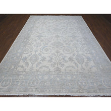 Load image into Gallery viewer, 8&#39;10&quot;x11&#39;7&quot; Egg White, Ziegler Mahal Design White Wash Peshawar, Hand Knotted, Natural Dyes, 100% Wool, Oriental Rug FWR534864