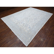 Load image into Gallery viewer, 8&#39;10&quot;x11&#39;7&quot; Egg White, Ziegler Mahal Design White Wash Peshawar, Hand Knotted, Natural Dyes, 100% Wool, Oriental Rug FWR534864